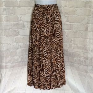 Chico's Animal Print Maxi skirt